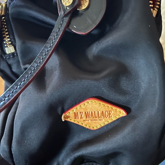 MZ Wallace Black Nylon Tote Bag red inside - Picture 10 of 10